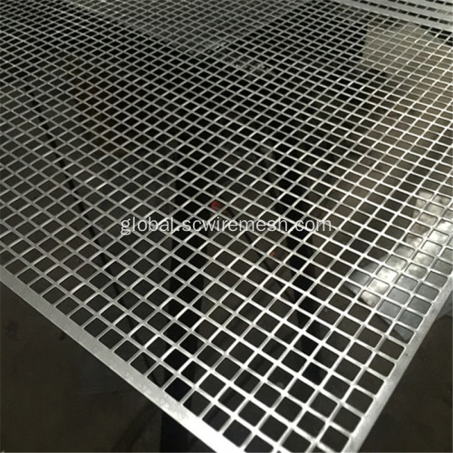 Wire Mesh Tray Aluminium Square Hole Perforated Metal Sheet Manufactory